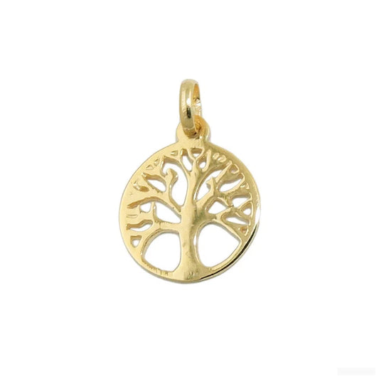 Anhänger 12mm Baum des Lebens 9Kt GOLD-Anhänger Sonstige GOLD-Schmuckhoelle.com