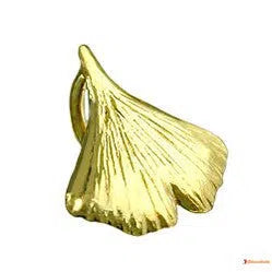 Anhänger 9mm Ginkgoblatt glänzend 9Kt GOLD-Anhänger Sonstige GOLD-Schmuckhoelle.com