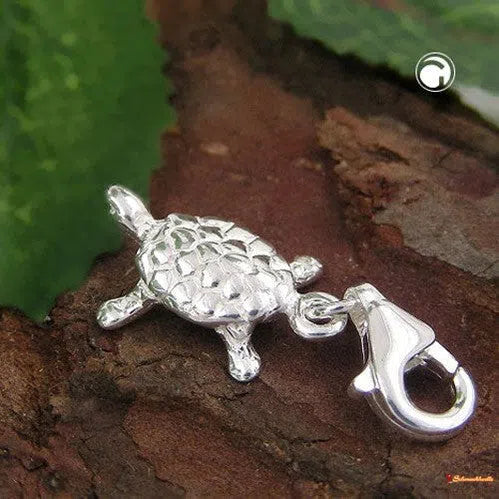 Anhänger, Charm Schildkröte, Silber 925-Charms Anhänger Silber-Schmuckhoelle.com