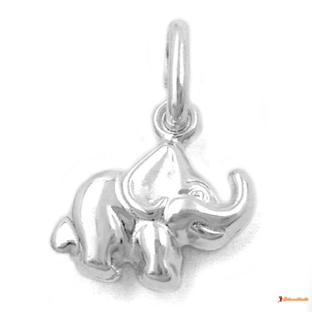 Anhänger kleiner Elefant Silber 925-Kinder-Anhänger Silber-Schmuckhoelle.com