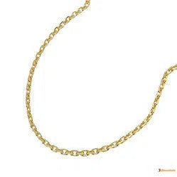 Armband 1,3mm Ankerkette diamantiert 14Kt GOLD-Armbänder bis 20cm GOLD-Schmuckhoelle.com