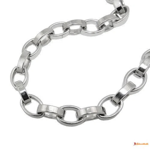 Armband 64mm Ankerkette oval Edelstahl-Edelstahl-Ketten bis 42cm-Schmuckhoelle.com