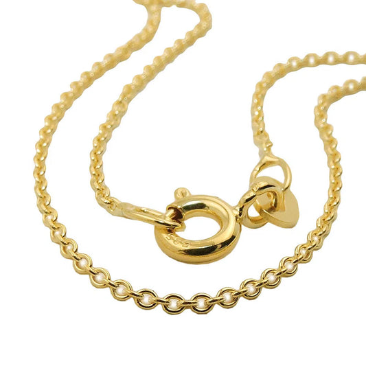 Kette 11mm Ankerkette rund 9Kt GOLD-Ketten/Colliers 38cm GOLD-Schmuckhoelle.com