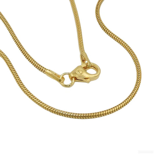 Kette 12mm Schlange rund 14Kt GOLD 50cm-Ketten/Colliers 50cm GOLD-Schmuckhoelle.com