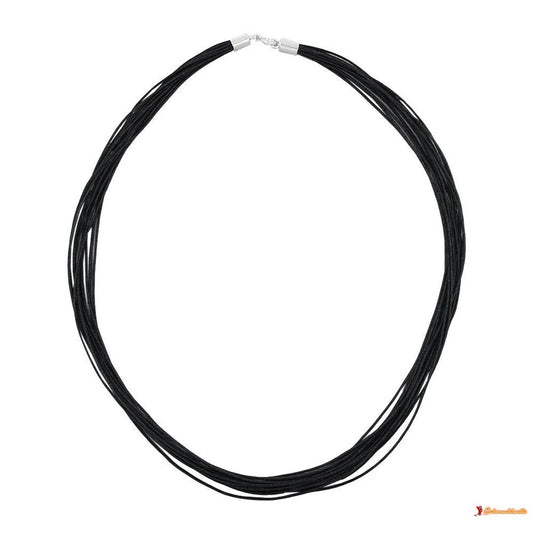 Kette 14 Kordelbänder mit 5mm-Verschluss Silber 925 45cm-Sonstiger Schmuck Silber-Schmuckhoelle.com