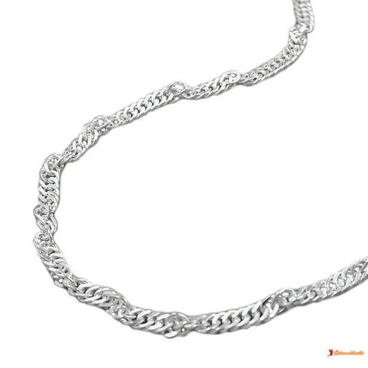 Kette 24mm Singapurkette diamantiert Silber 925-Bauchketten Silber-Schmuckhoelle.com