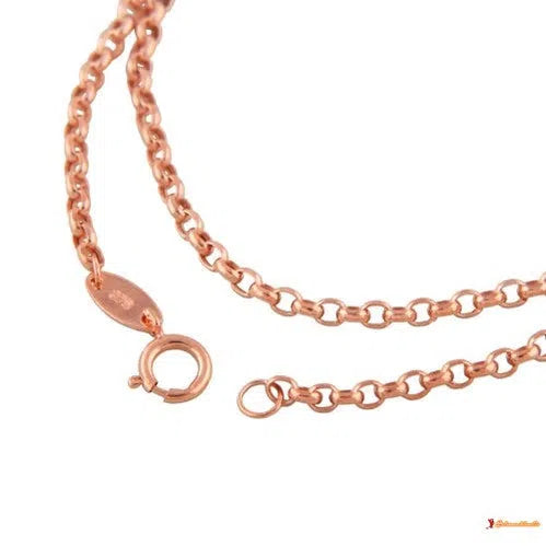 Kette 2mm Ankerkette rund 9Kt Rotgold-Armbänder bis 20cm GOLD-Schmuckhoelle.com