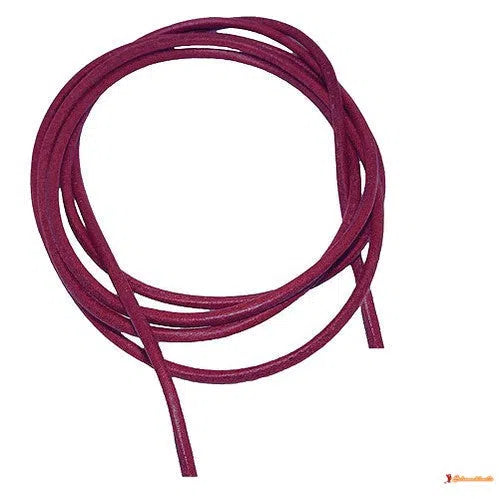 Lederband Rundschnur Rindleder 2mm fuchsia beere gefärbt ca. 1m-Lederband 2mm-Schmuckhoelle.com