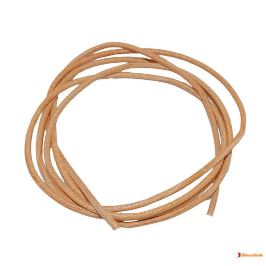 Lederband Rundschnur Rindleder 2mm naturfarben ca. 1m-Lederband 2mm-Schmuckhoelle.com