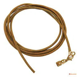 Lederband Rundschnur Rindleder 2mm olivgrün khaki gefärbt mit 1x Verschluss goldfarbig ca. 1m-Lederband 2mm-Schmuckhoelle.com