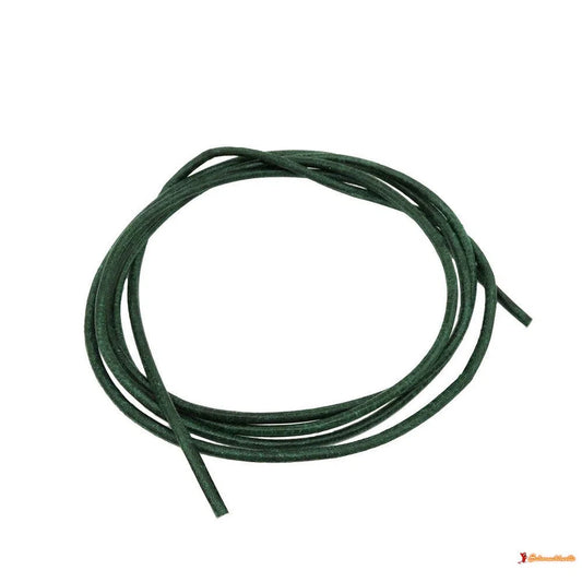 Lederband Rundschnur Rindleder 2mm tannengrün gefärbt ca. 1m-Lederband 2mm-Schmuckhoelle.com