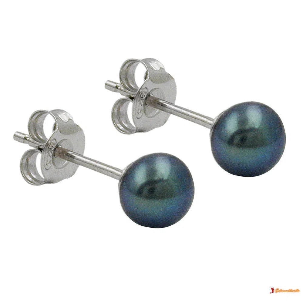 Stecker ca.5mm Süßwasserperle Silber 925-Zuchtperlen Ohrstecker Silber-Schmuckhoelle.com