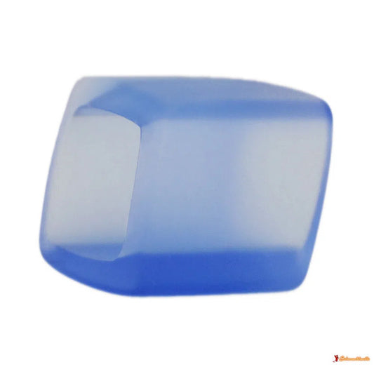 Tuchring 45x36x18mm Sechseck hellblau-transparent matt Kunststoff-Tuchringe Modeschmuck-Schmuckhoelle.com