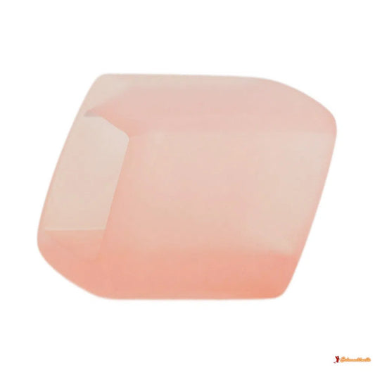 Tuchring 45x36x18mm Sechseck rosa-transparent matt Kunststoff-Tuchringe Modeschmuck-Schmuckhoelle.com