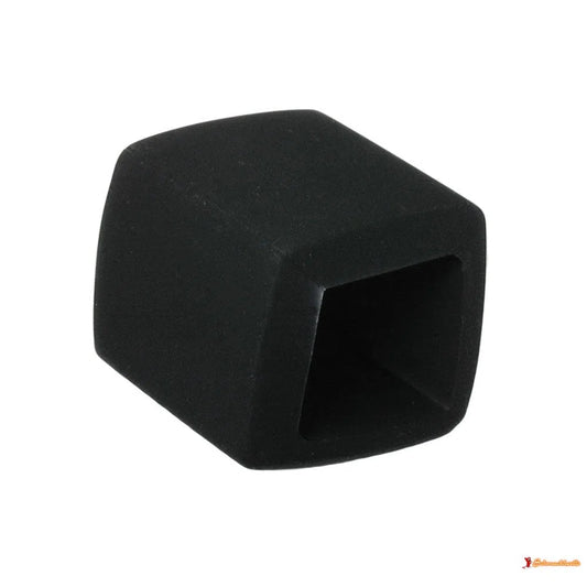 Tuchring 45x36x18mm Sechseck schwarz matt Kunststoff-Tuchringe Modeschmuck-Schmuckhoelle.com