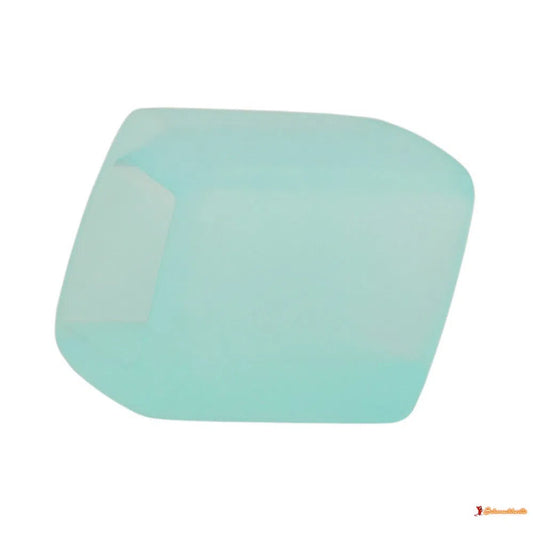 Tuchring 45x36x18mm Sechseck zartblau-transparent matt Kunststoff-Tuchringe Modeschmuck-Schmuckhoelle.com