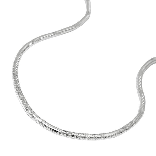 Kette 13mm runde Schlangenkette diamantiert Silber 925